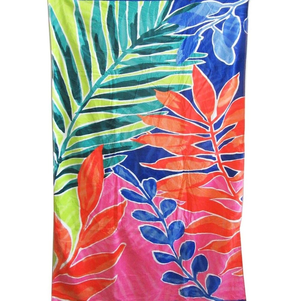 La Jolla California Beach Print Beach Towel by Limezinnias Design